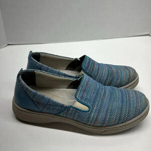 Dansko Belle Slip On Sneakers Shoes Blue Textured Womens Size 40 9.5 - 10